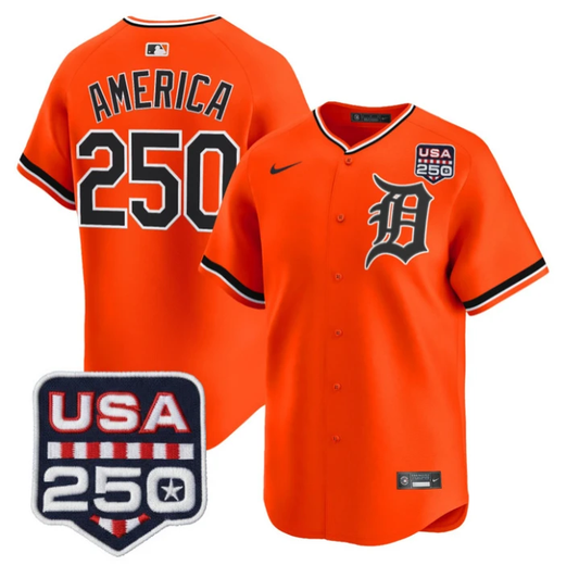 America Jersey #250 Detroit Tigers 2026 Alternate Vapor Limited Stitched by My Store