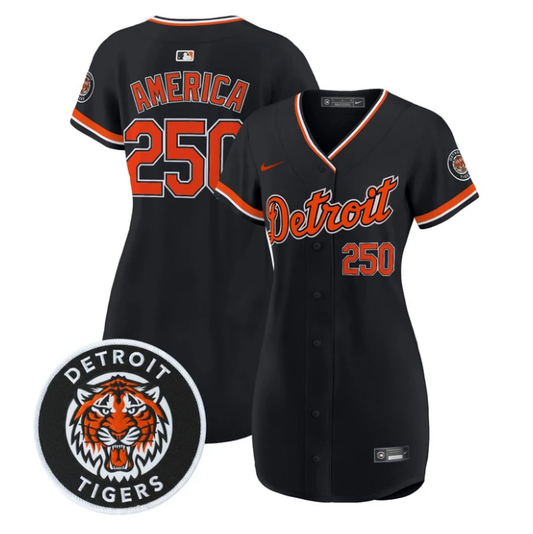 America Jersey #250 Detroit Tigers 2026 Baseball Dress Stitched by My Store