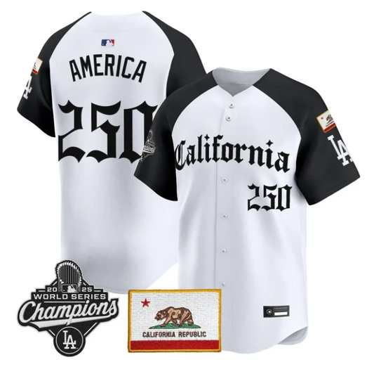 America Jersey #250 Dodgers California Gothic Edition Stitched by My Store