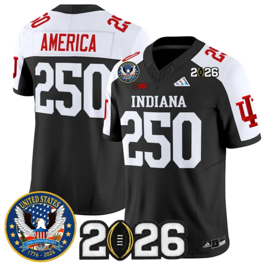 America Jersey #250 Hoosiers United States 250th Patch V2 Stitched by My Store NCAA Football Jerseys