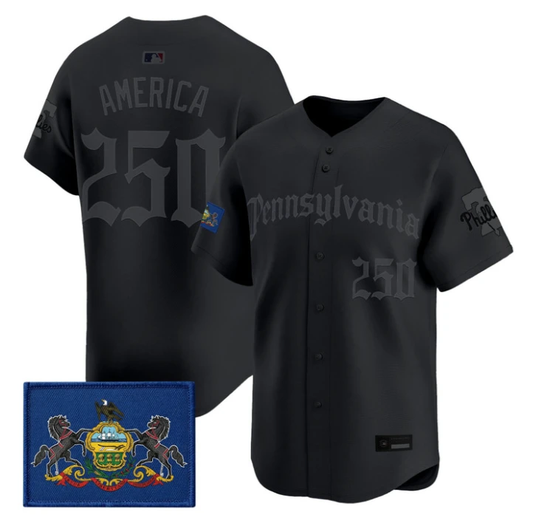 America Jersey #250 Phillies Pennsylvania Gothic Edition Stitched by My Store
