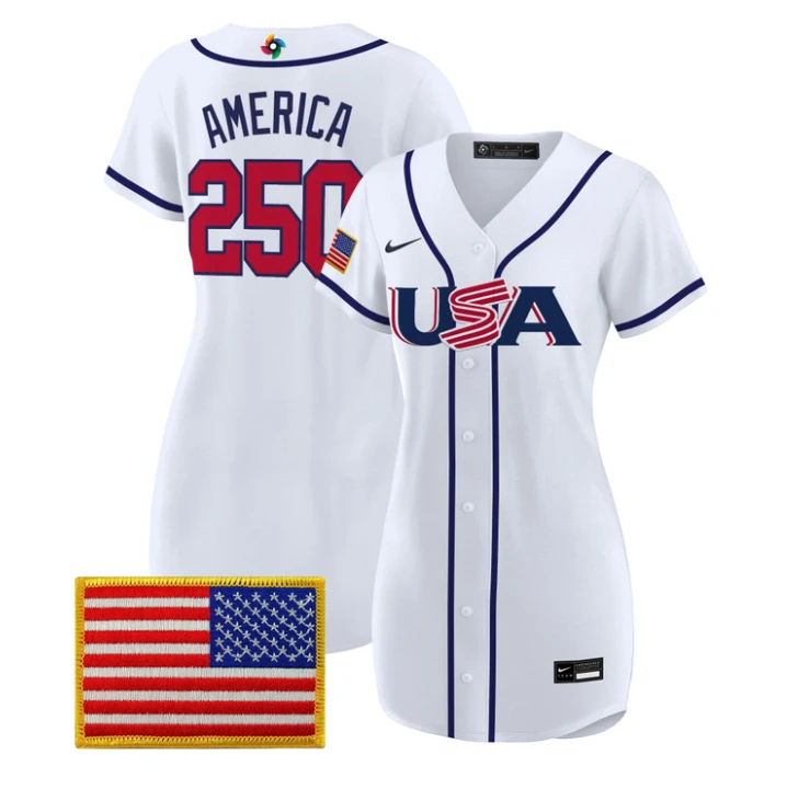 America Jersey #250 Team USA 2026 World Baseball Dress Classic Stitched by My Store