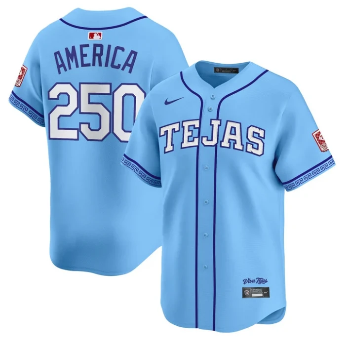 America Jersey #250 Texas Rangers 2026 City Connect Premier Stitched by My Store