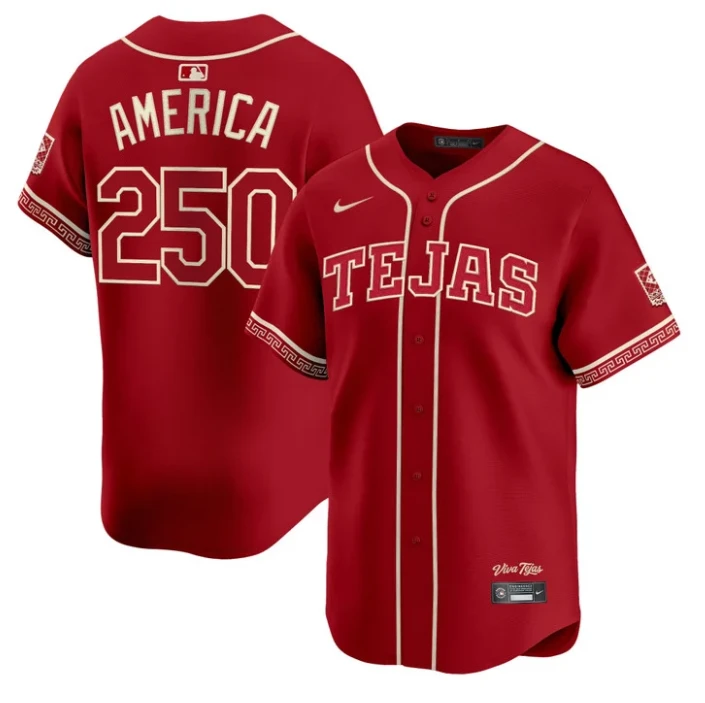 America Jersey #250 Texas Rangers 2026 City Connect Premier Stitched by My Store