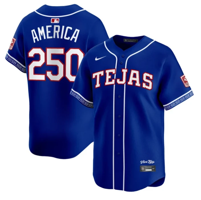 America Jersey #250 Texas Rangers 2026 City Connect Premier Stitched by My Store