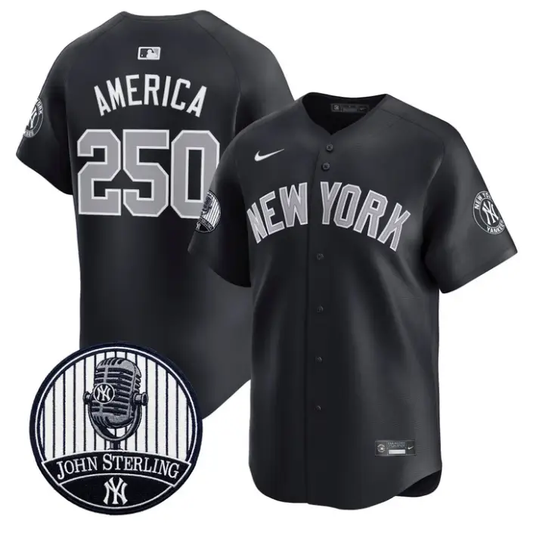 America Jersey #250 Yankees John Sterling Voice Tribute Stitched by My Store