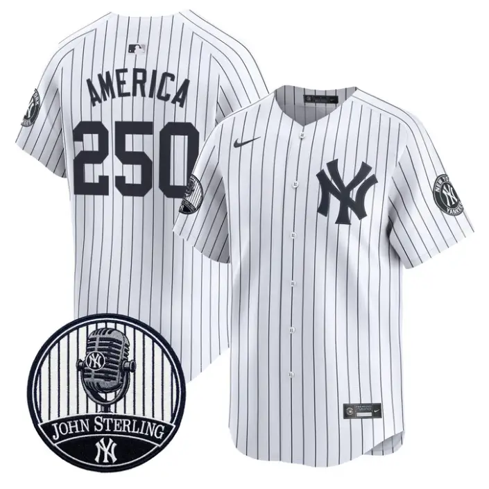 America Jersey #250 Yankees John Sterling Voice Tribute Stitched by My Store