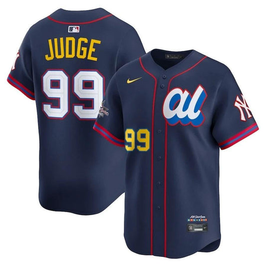 American League Aaron Judge #99 Navy 2025 All-Star MLB Limited Jersey Stitched by My Store