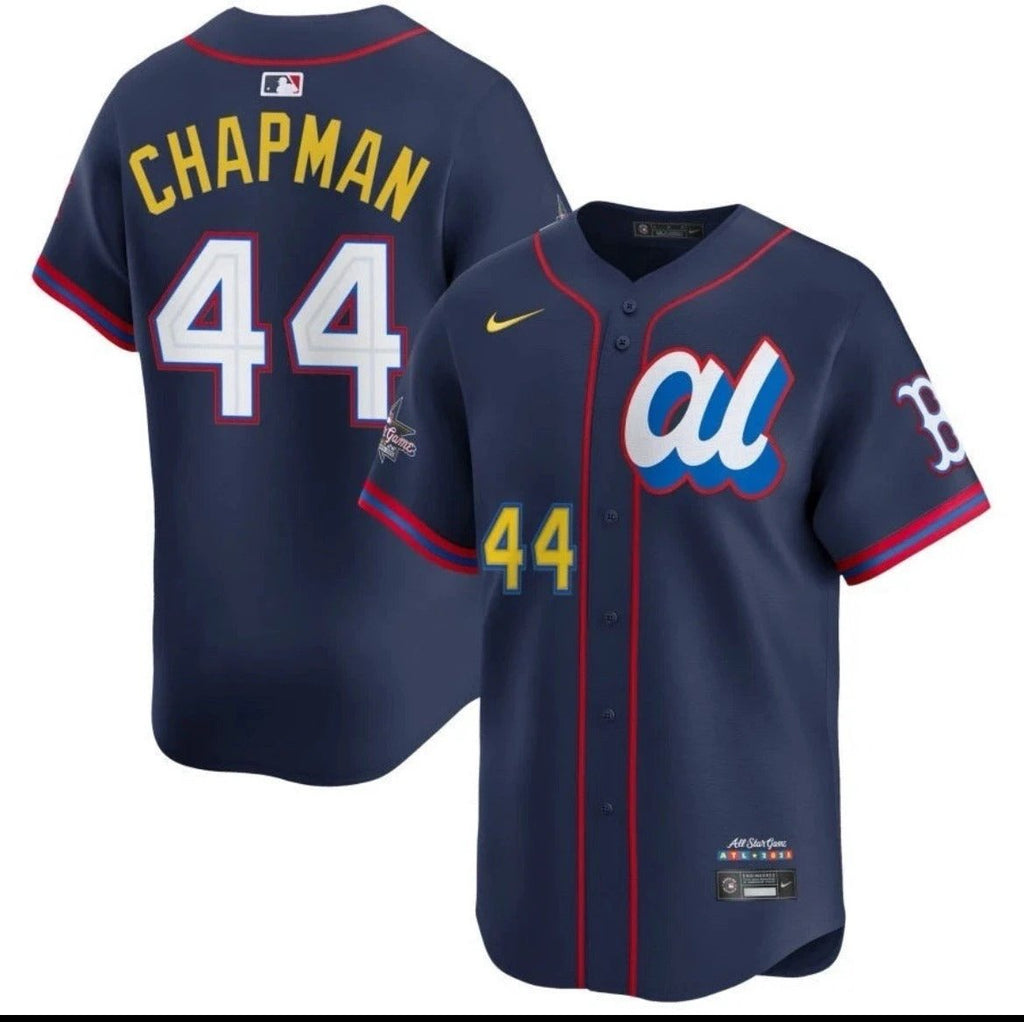 American League Aroldis Chapman #44 Navy 2025 All-Star MLB Limited Jersey by My Store