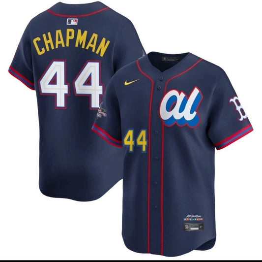 American League Aroldis Chapman #44 Navy 2025 All-Star MLB Limited Jersey by My Store