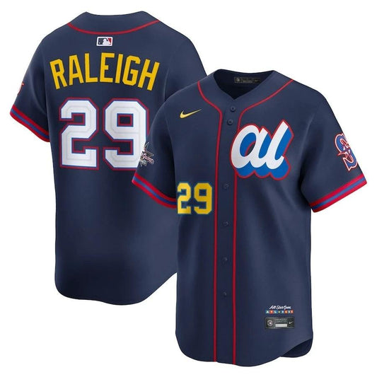 American League Cal Raleigh #29 Navy 2025 All-Star MLB Limited Jersey by My Store