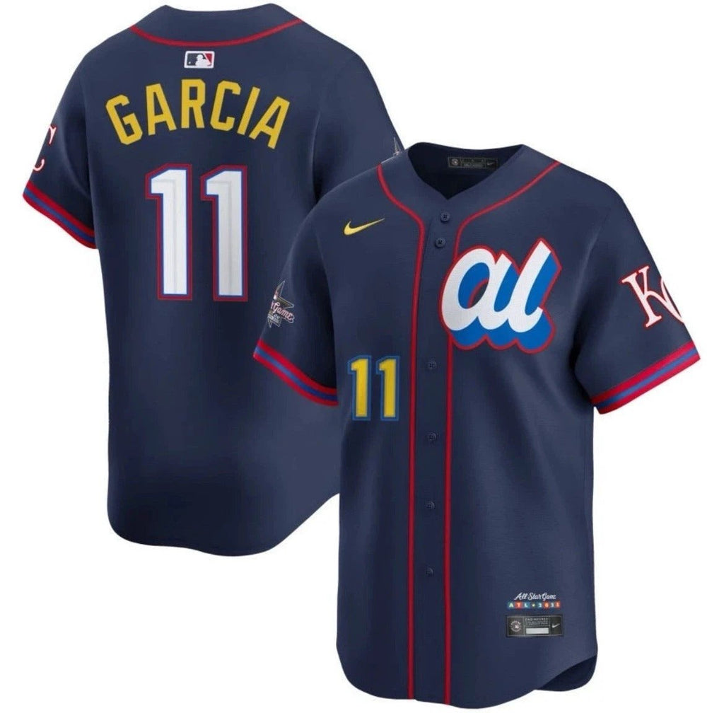 American League Maikel Garcia #11 Navy 2025 All-Star Limited Jersey Stitched by My Store