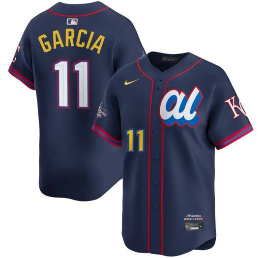 American League Maikel Garcia #11 Navy 2025 All-Star Limited Jersey Stitched by My Store