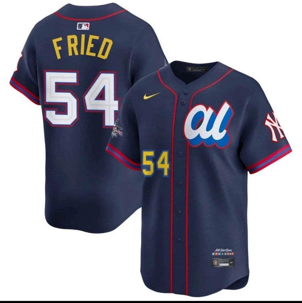 American League Max Fried #54 Navy 2025 All-Star Limited Jersey Stitched by My Store