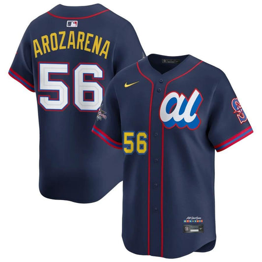 American League Randy Arozarena #56 Navy 2025 All-Star Limited Jersey Stitched by My Store