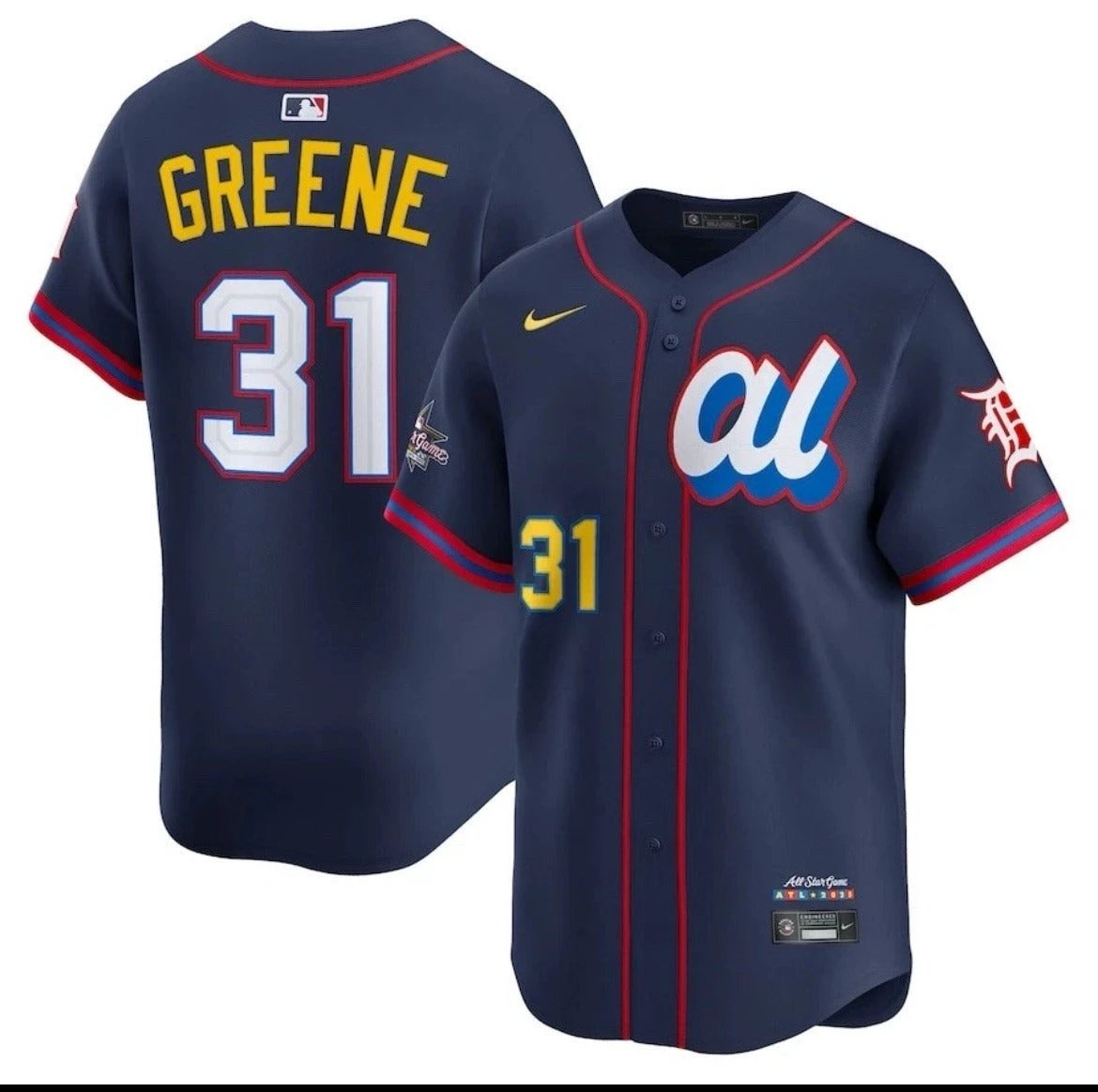 American League Riley Greene #31 Navy 2025 All-Star MLB Limited Jersey Stitched by My Store