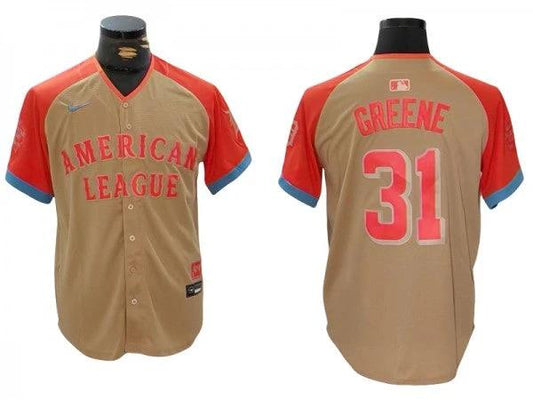 American League #31 Riley Greene 2024 MLB All-Star Game Limited Jersey - Cream by My Store