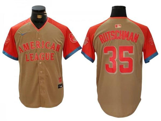 American League #35 Adley Rutschman Cream 2024 MLB All-Star Game Limited Jersey by My Store