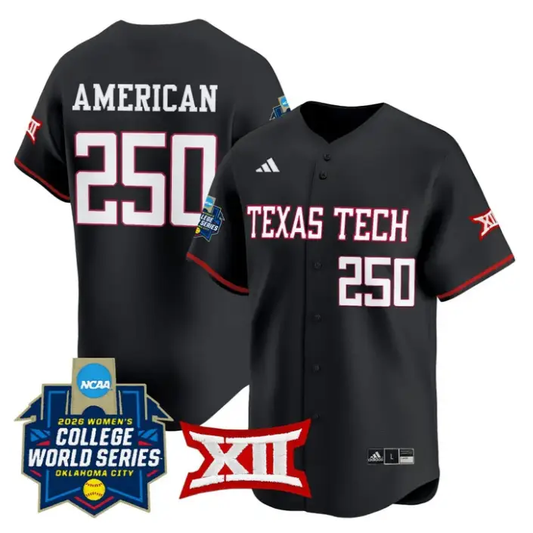 American Jersey #250 Red Raiders Softball 2026 World Series (WCWS) by My Store