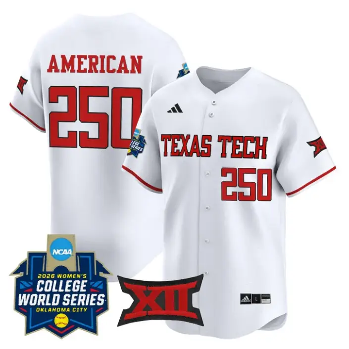 American Jersey #250 Red Raiders Softball 2026 World Series (WCWS) by My Store