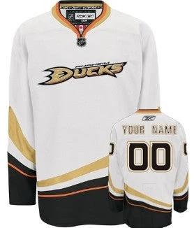 Anaheim Ducks Customized White Jersey by Hockey David