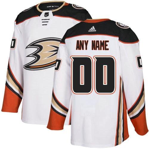 Anaheim Ducks White Custom Jersey by Hockey David