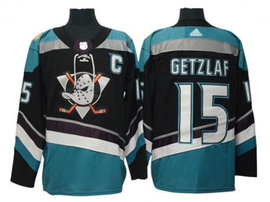 Anaheim Ducks #15 Ryan Getzlaf Black Alternate Jersey by Hockey David