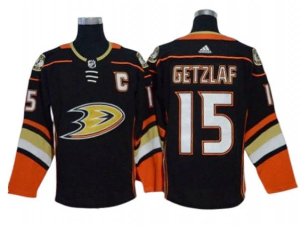 Anaheim Ducks #15 Ryan Getzlaf Black Home Jersey by Hockey David