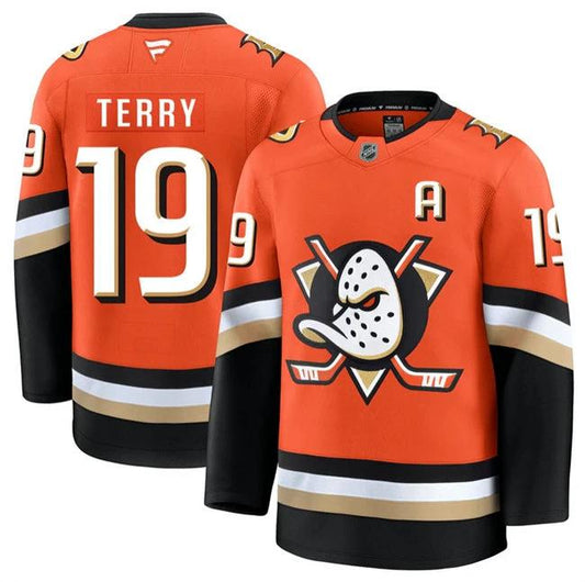 Anaheim Ducks #19 Troy Terry Orange 2026 Home Stitched Hockey Jersey by Hockey David