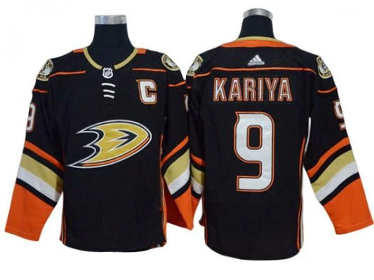 Anaheim Ducks #9 Paul Kariya Black Home Jersey by Hockey David