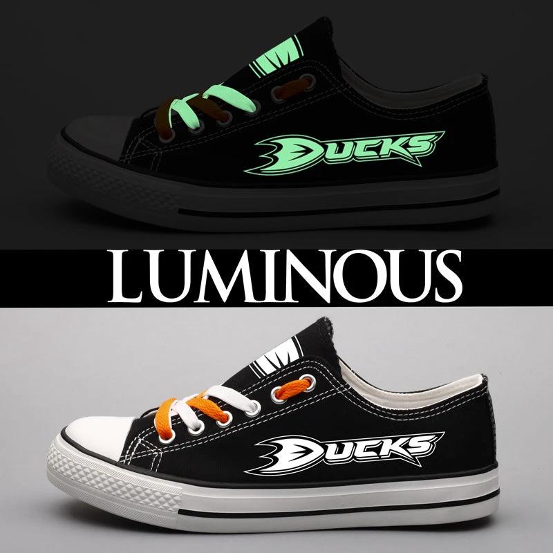 Anaheim Ducks Low Top Canvas Sport Sneakers Shoes For Men Women Fans by Crocs