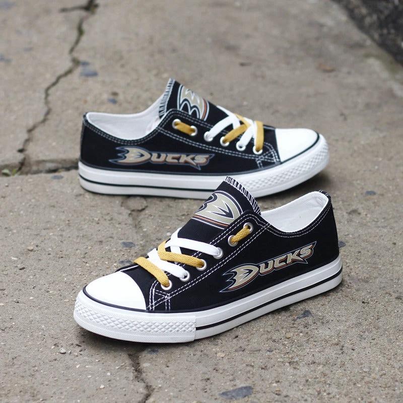 Anaheim Ducks Low Top Canvas Sport Sneakers Shoes For Men Women Fans by Crocs