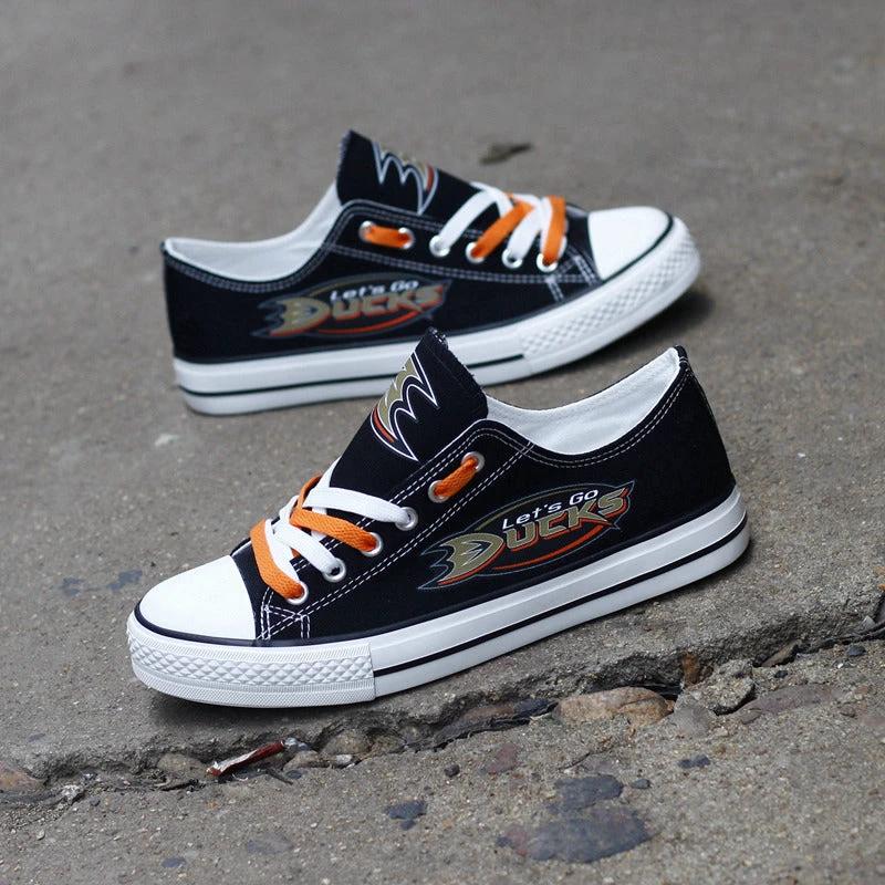 Anaheim Ducks Low Top Canvas Sport Sneakers Shoes For Men Women Fans by Crocs
