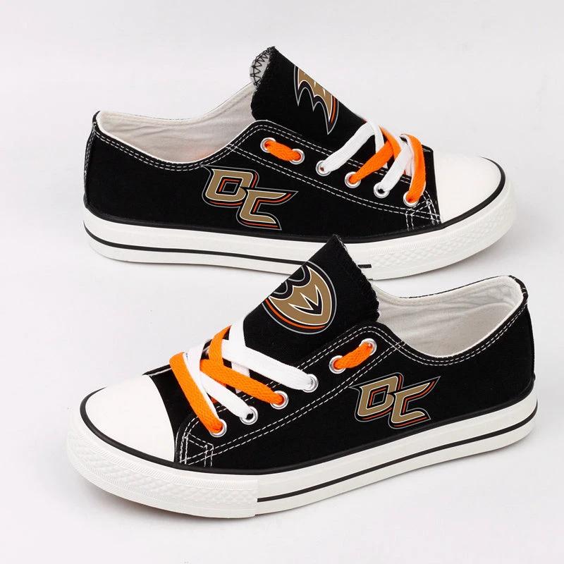 Anaheim Ducks Low Top Canvas Sport Sneakers Shoes For Men Women Fans by Crocs