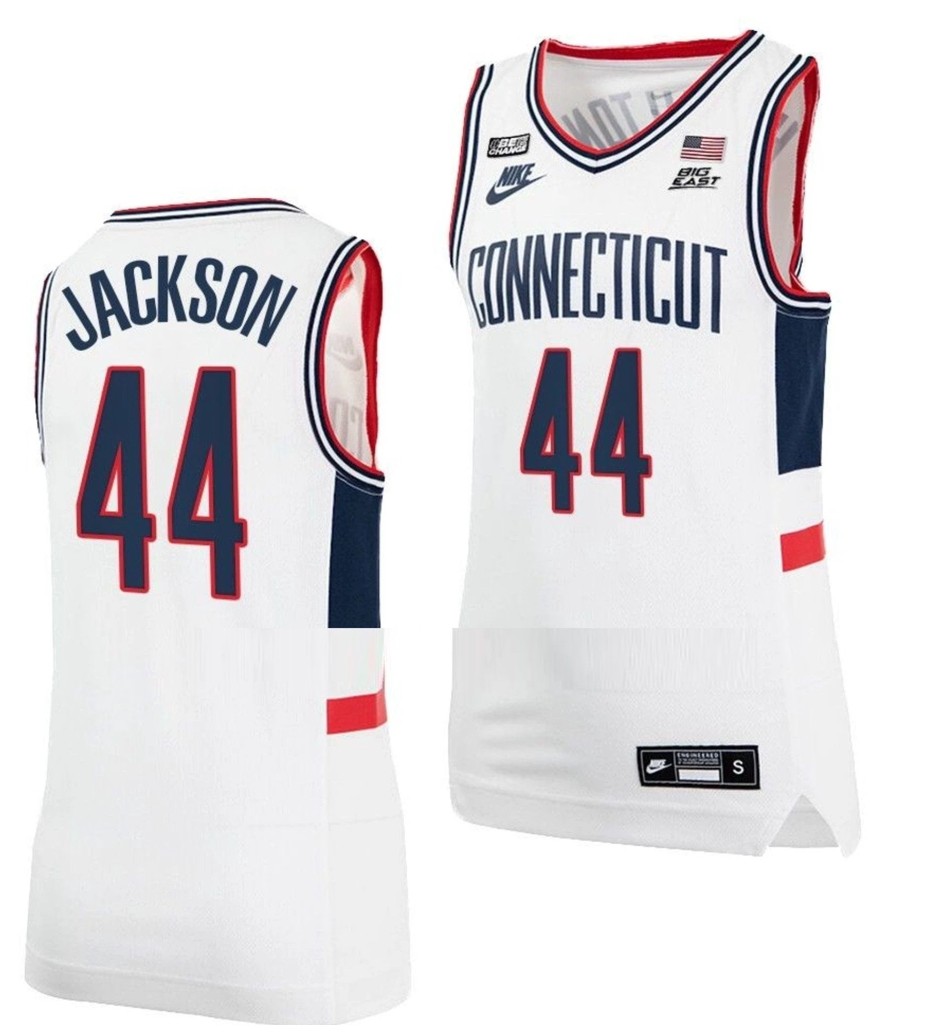 Andre Jackson Jersey UConn Huskies College Basketball Alumni White #44 by My store basketball