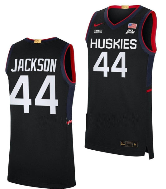Andre Jackson Jersey UConn Huskies College Basketball Limited Black #44 by My store basketball