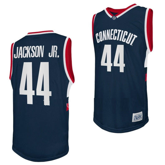 Andre Jackson Jersey UConn Huskies College Basketball Navy Retro #44 by My store basketball