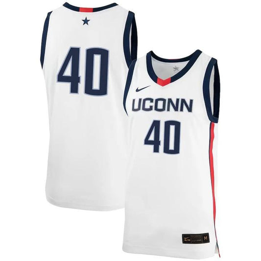 Andre Johnson Jr Jersey UConn Huskies College Basketball No Name Navy #40 by My store basketball