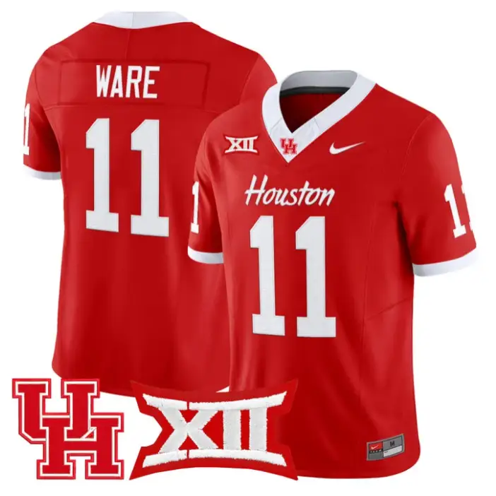 Andre Ware Jersey #11 Houston Cougars 2025 Vapor Limited Stitched Red by NCAA Football Jersey