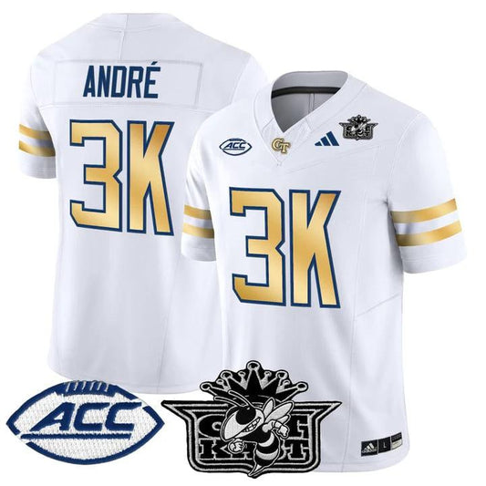 André Jersey #3K Outkast Georgia Tech Yellow Jackets 2025 Stitched by My Store NCAA Football Jerseys