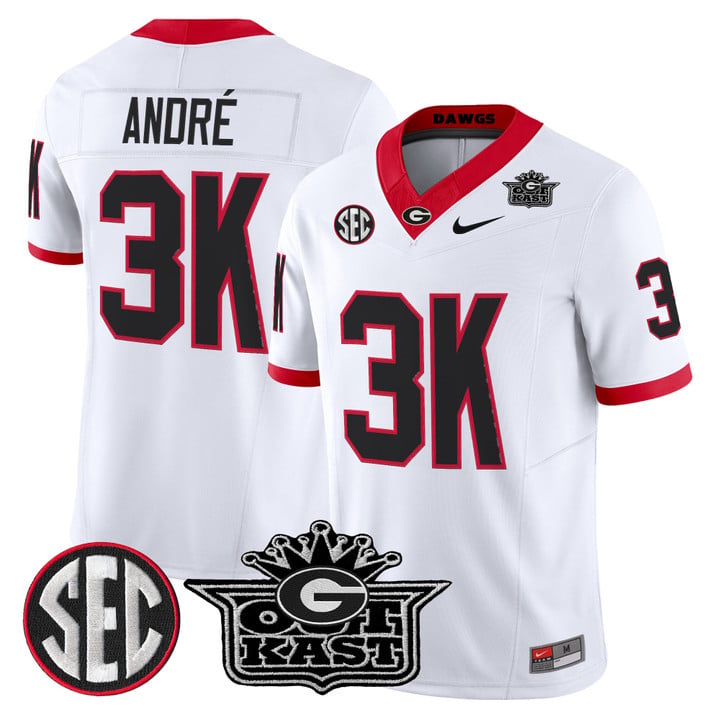 André Jersey #3K Outkast x Georgia Bulldogs Vapor Limited Stitched by My Store NCAA Football Jerseys