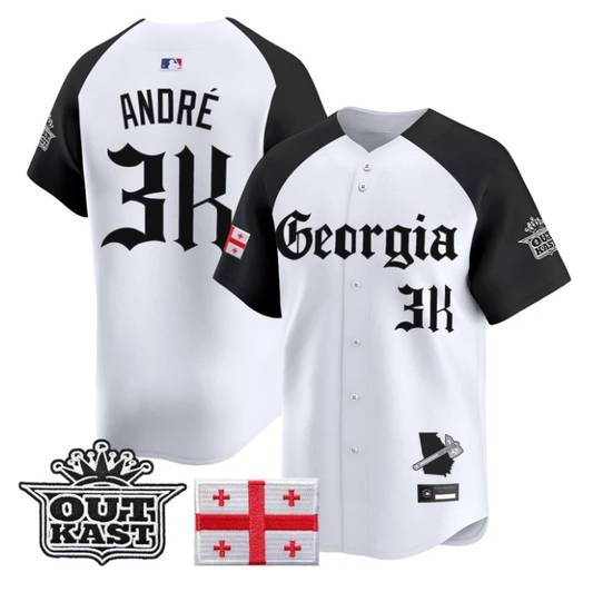 André Jersey Atlanta Braves Georgia Outkast Gothic Stitched by My Store