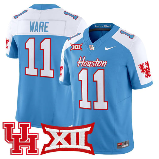 Andre Ware Jersey #11 Houston Cougars 2025 Oilers Inspired Stitched by My Store NCAA Football Jerseys