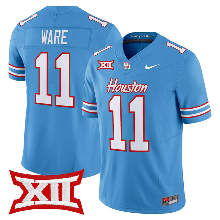 Andre Ware Jersey #11 Houston Cougars 2025 Oilers Inspired Stitched by My Store NCAA Football Jerseys