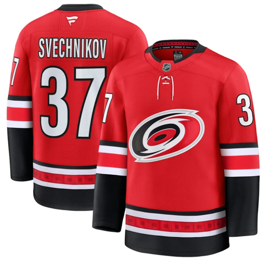 Andrei Svechnikov Jersey #37 Carolina Hurricanes Premium All Stitched Red by Hockey David