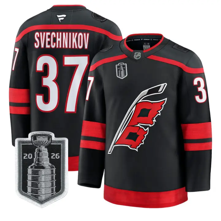 Andrei Svechnikov Jersey #37 Carolina Hurricanes 2026 Stanley Cup Stitched by Hockey David