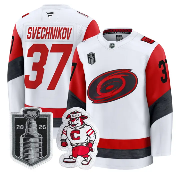 Andrei Svechnikov Jersey #37 Carolina Hurricanes 2026 Stanley Cup Stitched by Hockey David