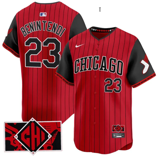 Andrew Benintendi Jersey #23 Chicago White Sox 2025 City Connect Limited Red, Black by My Store