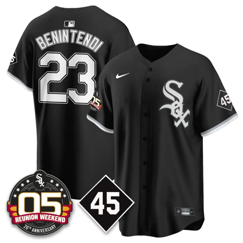 Andrew Benintendi Jersey #23 Chicago White Sox 2025 Reunion Weekend Black by My Store