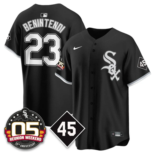 Andrew Benintendi Jersey #23 Chicago White Sox 2025 Reunion Weekend Black by My Store